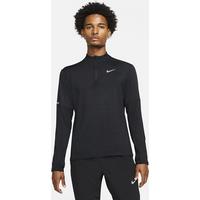 Nike Men's Dri-FIT 1/2-zip Running Top - Black - Polyester/Elastane
