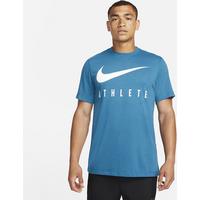 Nike Dri-FIT Men's Training T-Shirt - Blue - Polyester/Cotton/Rayon