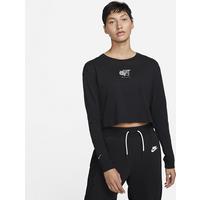 Naomi Osaka Women's Long-Sleeve Cropped T-Shirt - Black