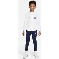 Paris Saint-Germain Strike Younger Kids' Nike Dri-FIT Knit Football Tracksuit - White