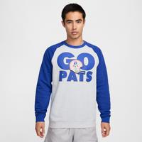 Nike Historic Raglan (NFL Patriots) Men's Sweatshirt - Grey - Cotton/Polyester