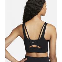 Nike Zenvy Women's Medium-Support Padded Longline Sports Bra - Black - Nylon/Elastane