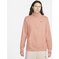 Nike Sportswear Men's Fleece Half-Zip Top - Orange