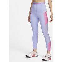 Nike Pro Women's High-Waisted 7/8 Leggings with Pockets - Purple