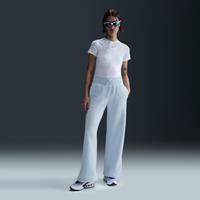 Nike Sportswear Phoenix Fleece Women's High-Waisted Wide-Leg Tracksuit Bottoms - Blue - Cotton/Polyester