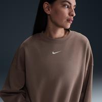 Nike Sportswear Phoenix Fleece Women's Over-Oversized Crew-Neck Sweatshirt - Brown - Cotton/Polyester