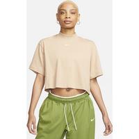 Nike Sportswear Essential Women's Boxy Mock-Neck Top - Brown