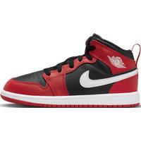 Nike Jordan 1 Mid Younger Kids' Shoes - Black