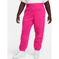 Nike Sportswear Phoenix Fleece Women's HighWaisted Oversized Tracksuit Bottoms  Pink  Cotton/Polyester