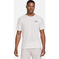 Nike Trail Solar Chase Men's Dri-FIT Short-Sleeve Running Top - White - Polyester/Cotton