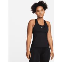 Nike Swoosh Women's Medium-support Padded Sports Bra Tank Top - Black - Polyester/Elastane