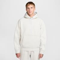 Nike Solo Swoosh Men's Fleece Pullover Hoodie - Grey - Cotton/Polyester