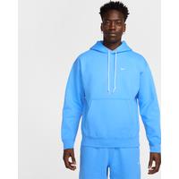 Nike Solo Swoosh Men's Fleece Pullover Hoodie - Blue - Cotton/Polyester