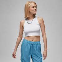 Nike Jordan Women's Tank Top - White - Cotton/Polyester/Elastane
