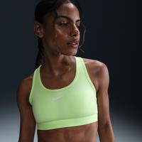 Nike Swoosh Medium-Support Women's Padded Sports Bra - Yellow - Polyester/Elastane
