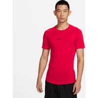 Nike Pro Men's Dri-FIT Tight Short-Sleeve Fitness Top - Red - Polyester/Elastane