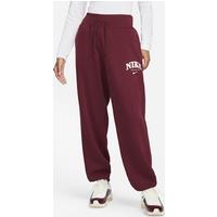 Nike Sportswear Phoenix Fleece Women's High-Waisted Oversized Tracksuit Bottoms - Red