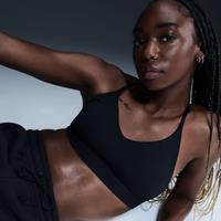 Nike Indy Light-Support Women's Padded Adjustable Sports Bra - Black - Polyester/Elastane