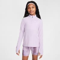 Nike Girls' Dri-FIT Long-Sleeve 1/4-Zip Top - Purple - Polyester