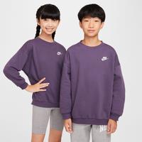 Nike Sportswear Club Fleece Older Kids' Oversized Sweatshirt - Purple - Cotton/Polyester
