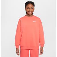 Nike Sportswear Club Fleece Older Kids' Oversized Sweatshirt - Orange - Cotton/Polyester