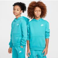 Nike Sportswear Club Fleece Older Kids' Pullover Hoodie - Green - Cotton/Polyester