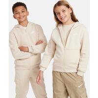 Nike Sportswear Club Fleece Older Kids' Full-Zip Hoodie - Brown - Cotton/Polyester