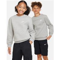 Nike Sportswear Club Fleece Older Kids' Sweatshirt - Grey - Cotton/Polyester