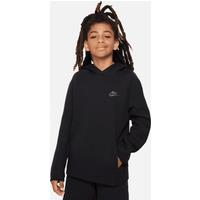 Nike Sportswear Tech Fleece Older Kids' (Boys') Pullover Hoodie - Black - Cotton/Polyester