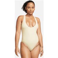 Nike Women's Cross-Back One-Piece Swimsuit - White - Polyester/Elastane