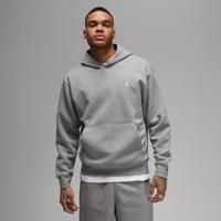 Nike Jordan Brooklyn Fleece Men's Printed Pullover Hoodie - Grey - Cotton/Polyester