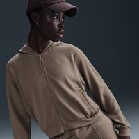 Nike Sportswear Chill Terry Women's Loose Full-Zip French Terry Hoodie - Brown - Cotton/Polyester