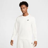 Nike Club Men's French Terry Crew - White - Cotton/Polyester