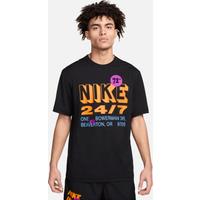 Nike Hyverse Men's Dri-FIT UV Short-Sleeve Fitness Top - Black - Polyester