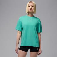 Nike Jordan Sport Women's Diamond Short-Sleeve Top - Green - Polyester/Cotton/Rayon