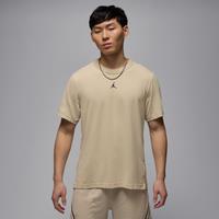 Nike Jordan Sport Men's Dri-FIT Short-Sleeve Top - Brown - Cotton/Polyester