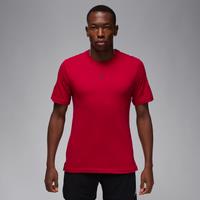 Nike Jordan Sport Men's Dri-FIT Short-Sleeve Top - Red - Cotton/Polyester