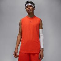 Nike Jordan Sport Men's Dri-FIT Sleeveless Top - Orange - Cotton/Polyester