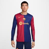 F.C. Barcelona 2024/25 Stadium Home Men's Nike Dri-FIT Football Replica Long-Sleeve Shirt - Blue - Polyester