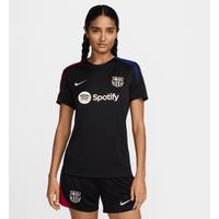 F.C. Barcelona Strike Women's Nike Dri-FIT Football Short-Sleeve Knit Top - Black - Polyester
