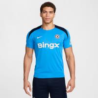 Chelsea F.C. Strike Men's Nike Dri-FIT Football Short-Sleeve Knit Top - Blue - Polyester