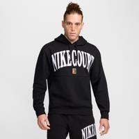 NikeCourt Heritage Men's Dri-FIT Fleece Tennis Hoodie - Black - Cotton/Polyester