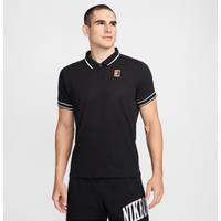 NikeCourt Heritage Men's Tennis Polo - Black - Cotton/Polyester