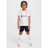 Liverpool F.C. 2024/25 Stadium Third Younger Kids' Nike Football Replica Three-Piece Kit - White - Polyester