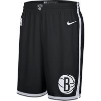 Brooklyn Nets 2024/25 Swingman Icon Edition Men's Nike Dri-FIT NBA Replica Shorts - Black - Polyester
