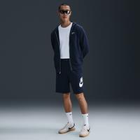 Nike Club Men's French Terry Alumni Shorts - Blue - Cotton/Rayon/Polyester