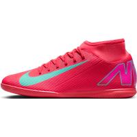 Nike Mercurial Superfly 10 Club Indoor Court High-Top Football Shoes - Red