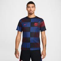 F.C. Barcelona Academy Pro Away Men's Nike Dri-FIT Football Pre-Match Short-Sleeve Top - Black - Polyester