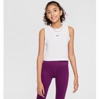 Nike Pro Girls' Dri-FIT Training Tank Top - White - Polyester/Lyocell/Elastane