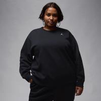 Nike Jordan Brooklyn Fleece Women's Crew-Neck Sweatshirt - Black - Cotton/Polyester